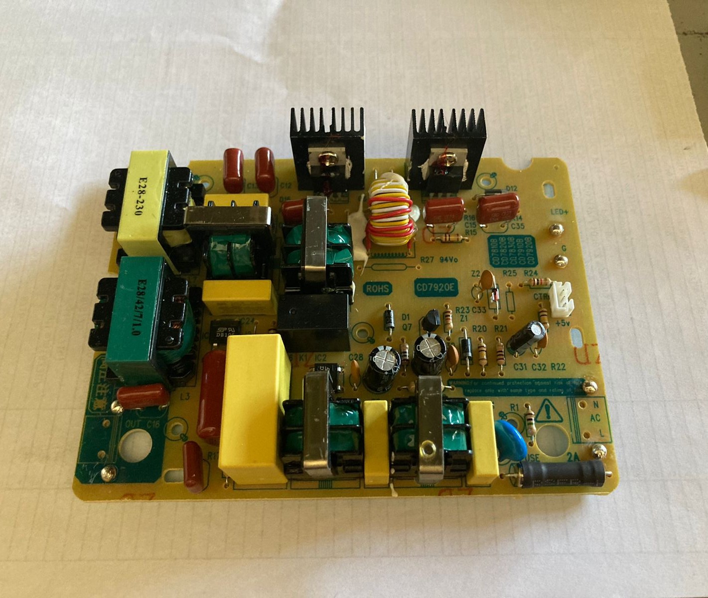 REPUESTO codyson 7920 Plaqueta principal potencia