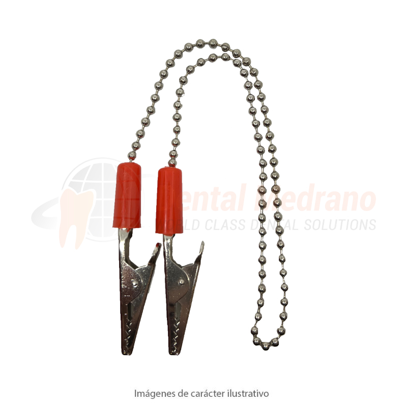 Cadena Babero metalica Easydent con broches metali
