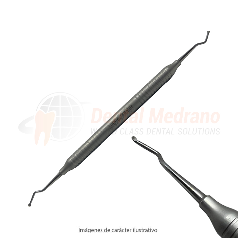 Excavador doble No.18 Medis 120.0305.H1 mango anat